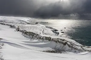 Windblown: Caerthillian Cove - Snow - Cornwall - UK