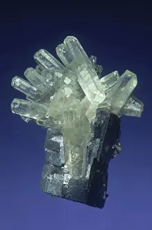 Hexagonal: Calcite on Galena