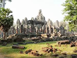 Khmer: Cambodia - The Bayon with its numerous Prasats