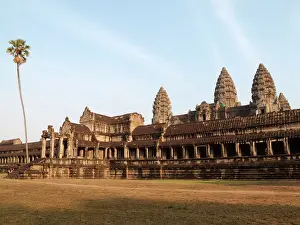 Khmer: Cambodia - The south side of the temple of Angkor