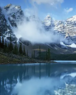Moraine: Canada, Alberta, Banff National Park, Lake