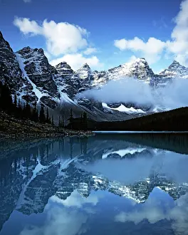 Moraine: Canada, Alberta, Banff National Park, Lake