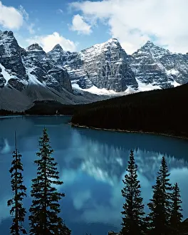 Moraine: Canada, Alberta, Banff National Park, Lake