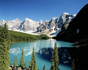Moraine: Canada, Alberta, Banff National Park, Wenkchemna