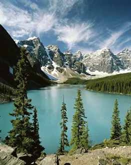 Moraine: Canada, Alberta, Banff National Park, Wenkchemna