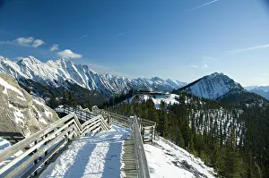 Sulphur: Canada, Alberta, Banff. Views from the summit