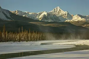 Jasper: Canada, Alberta, Jasper National Park. Steam