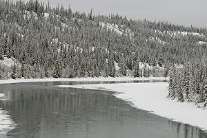 Edmonton: Canada, Alberta. VIA Rail Snow Train between