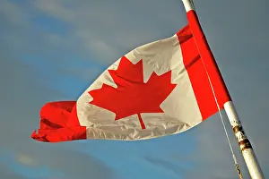 Maples: Canada - Canadian Flag in red and white with maple leaf