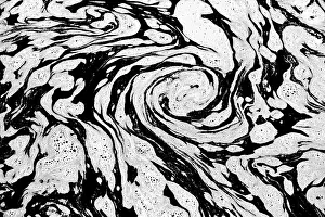 Foam: Canada, Manitoba. Foam patterns in water