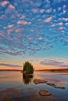 Manitoba: Canada, Manitoba, Paint Lake Provincial Park. Island
