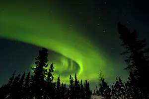 Borealis: Canada, Manitoba. View of aurora borealis