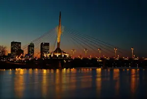 Esplanade: Canada, Manitoba, Winnipeg. Esplanade Riel