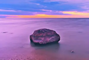 Manitoba: Canada, Manitoba, Winnipeg. Sunrise on Lake Winnipeg