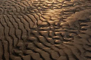 Manitoba: Canada, Manitoba, Winnipeg. Wave patterns on sandy