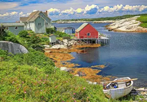 Shed: Canada, Nova Scotia. Peggy's Cove. (Editorial Use Only)