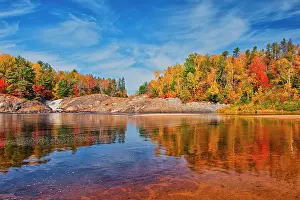 Ontario: Canada, Ontario, Chutes Provincial Park. Reflections