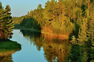 Ontario: Canada, Ontario, Lake of the Woods. Sun
