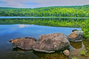 Mauricie: Canada, Quebec, La Mauricie National Park. Rocks