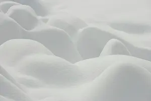 Formed: Canada, Quebec. Shapes formed in fresh snow