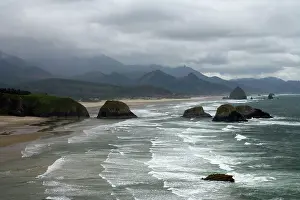 Cannon: Cannon Beach and Sea Stacks from Ecola State Park