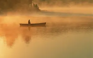 Nancy: canoeist, Algonguin Park, Ontario, Canada