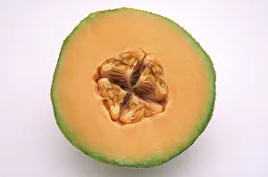 Musk: Cantaloupe Cut in Half