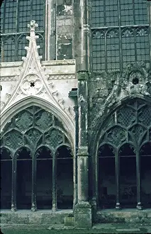Acid: Canterbury Cathedral Stonework damaged by acid rain