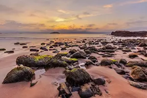 130319: Canty Bay - last evening light on sandy beach and