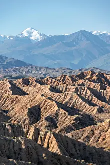 Canyons: Canyons in desert landscape, mountains of the Tian