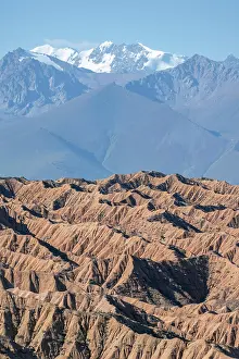 Canyons: Canyons in desert landscape, mountains of the Tian