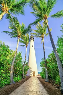 Palm: cape florida lighthouse at sunset, miami