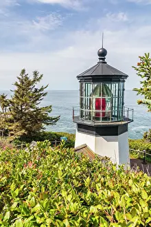Lighthouse: Cape Meares, Oregon, USA. Cape Meares lighthouse