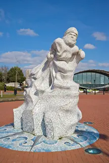 Commemoration: Captain Scott Memorial, mosaic marble memorial by