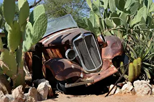 Scrap: Car wreck, Solitaire, Khomas Region, Namibia, Africa