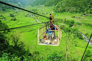 Cargo: Cargo seat above Hapao rice terraces, part of the