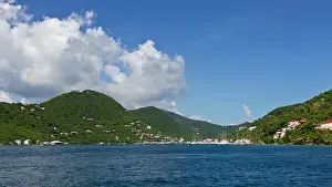 Sailboat: Caribbean. BVI. View of Soper's Hole harbor