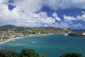 Lucia: Caribbean, St. Lucia, Dennery. Town view