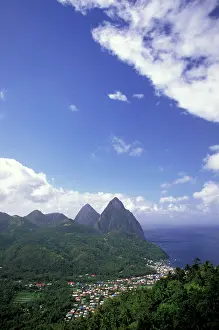 Lucia: Caribbean, St. Lucia, Soufriere. Morning