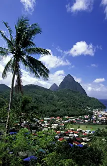 Lucia: Caribbean, St. Lucia, Soufriere. Morning