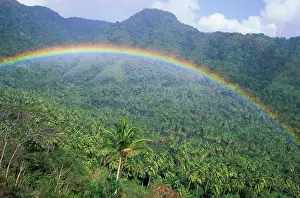 Lucia: Caribbean, St. Lucia, Soufriere. Rainbow
