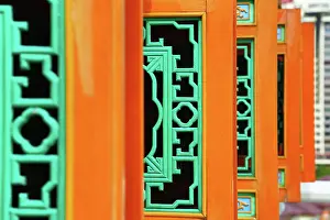 300517: Carved window shutters on the Thean Hou Chinese Temple
