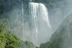 Roman: The Cascata delle Marmore, the Marble Falls, is