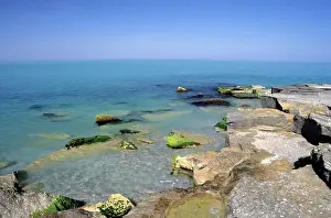 Krasnovodsk: Caspian Sea Shore - near Krasnovodsk town - summer