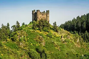 Rhone: Castle of Alleuze, Truyere valley, Cantal department