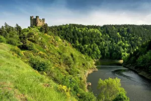 Rhone: Castle of Alleuze, Truyere valley, Cantal department
