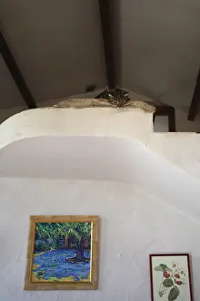 Stair: Cat lying on the edge of a staircase