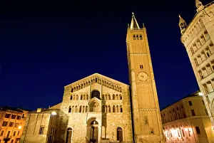Facade: The cathedral and the baptistery, Parma