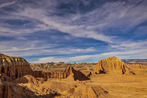 Moon: Cathedral Valley, Capitol Reef, Utah