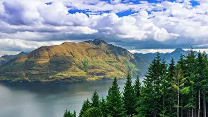 Hemisphere: Cecil Peak above Lake Wakatipu, Queenstown, Otago